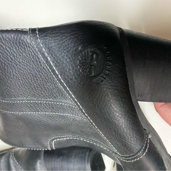 TIMBERLAND RUDSTON EARTH KEEPERS tall mid calf stack heel leather riding BOOTS 9 - Picture 4 of 12